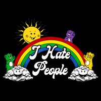 I Hate People Rainbow Printed Toddler T-Shirt