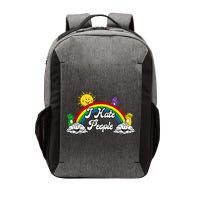 I Hate People Rainbow Printed Vector Backpack