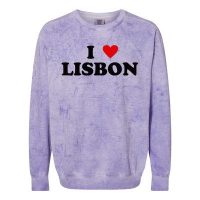 I Heart Portugal City - I Love Lisbon  Colorblast Crewneck Sweatshirt