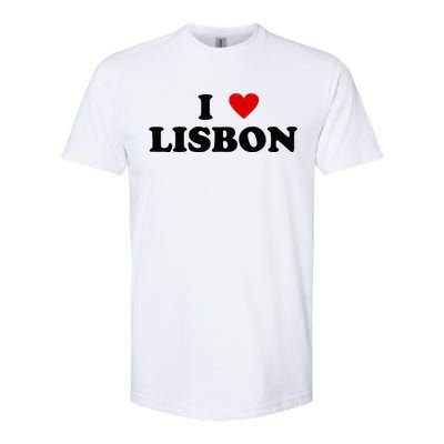 I Heart Portugal City - I Love Lisbon  Softstyle CVC T-Shirt