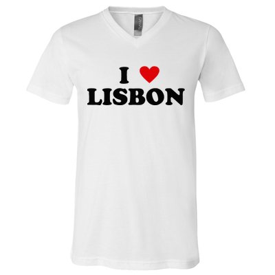 I Heart Portugal City - I Love Lisbon  V-Neck T-Shirt