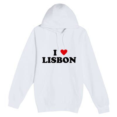 I Heart Portugal City - I Love Lisbon  Premium Pullover Hoodie