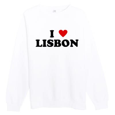 I Heart Portugal City - I Love Lisbon  Premium Crewneck Sweatshirt