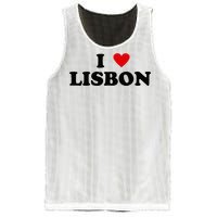 I Heart Portugal City - I Love Lisbon  Mesh Reversible Basketball Jersey Tank