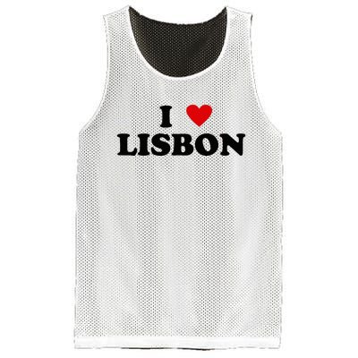 I Heart Portugal City - I Love Lisbon  Mesh Reversible Basketball Jersey Tank