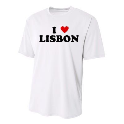 I Heart Portugal City - I Love Lisbon  Performance Sprint T-Shirt