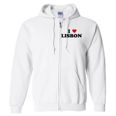 I Heart Portugal City - I Love Lisbon  Full Zip Hoodie