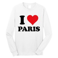 I Heart Paris First Name I Love Personalized Stuff Long Sleeve Shirt