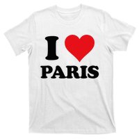 I Heart Paris First Name I Love Personalized Stuff T-Shirt