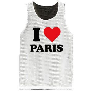 I Heart Paris First Name I Love Personalized Stuff Mesh Reversible Basketball Jersey Tank