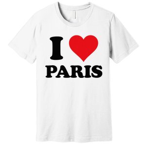 I Heart Paris First Name I Love Personalized Stuff Premium T-Shirt