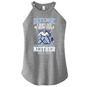 Ice Hockey Player Defense I DonT Get So Y Goals Gift Women's Perfect Tri Rocker Tank