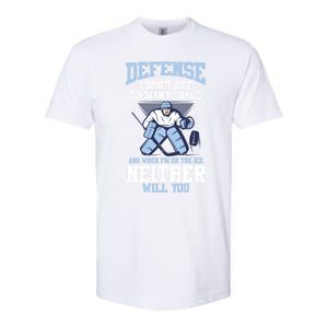 Ice Hockey Player Defense I DonT Get So Y Goals Gift Softstyle CVC T-Shirt