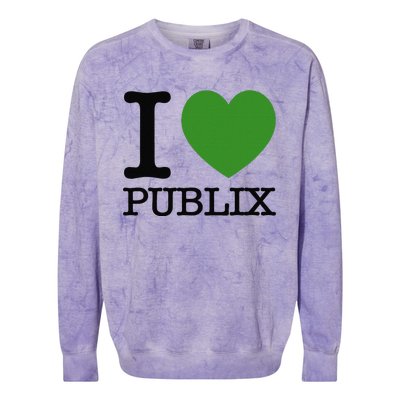 I Heart Publix Colorblast Crewneck Sweatshirt