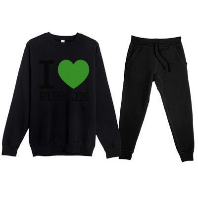 I Heart Publix Premium Crewneck Sweatsuit Set