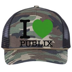 I Heart Publix Retro Rope Trucker Hat Cap