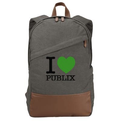 I Heart Publix Cotton Canvas Backpack