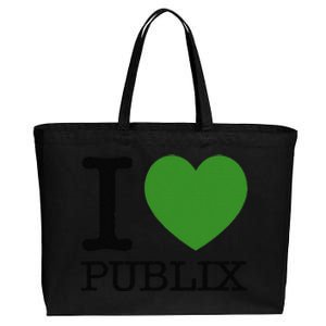 I Heart Publix Cotton Canvas Jumbo Tote