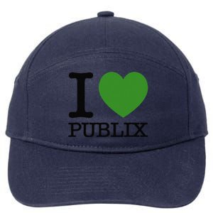 I Heart Publix 7-Panel Snapback Hat