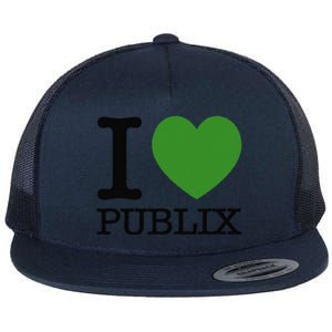 I Heart Publix Flat Bill Trucker Hat