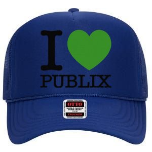 I Heart Publix High Crown Mesh Back Trucker Hat