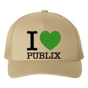 I Heart Publix Yupoong Adult 5-Panel Trucker Hat