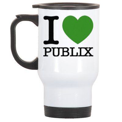 I Heart Publix Stainless Steel Travel Mug