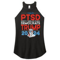 I Have Ptsd Pretty Tired Of Stupid Democrats Trump 2024 Women's Perfect Tri Rocker Tank