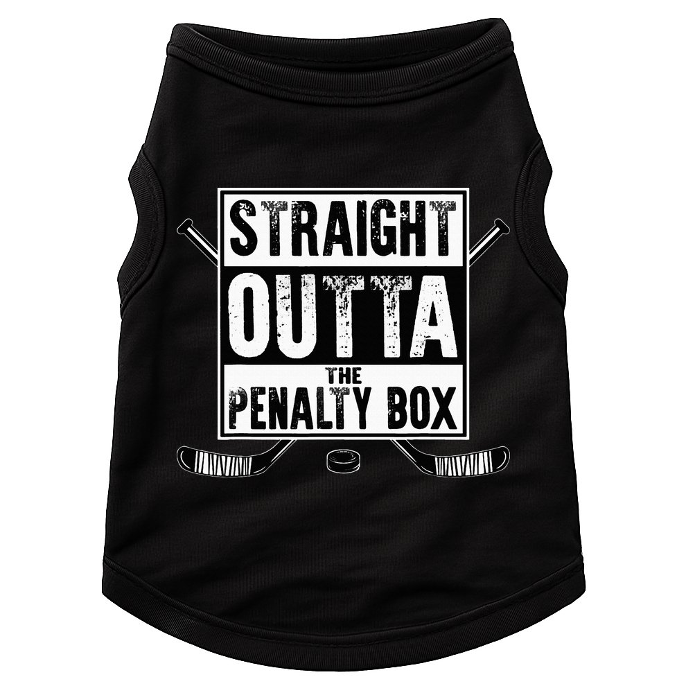 Ice Hockey Player Gift Straight Outta The Penalty Box Doggie Tank