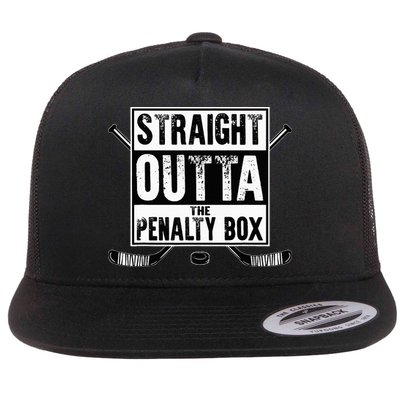 Ice Hockey Player Gift Straight Outta The Penalty Box Flatbill Hat