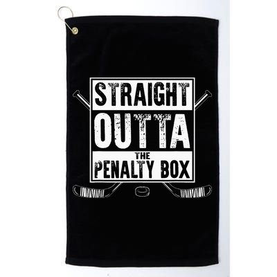Ice Hockey Player Gift Straight Outta The Penalty Box Golf Towel