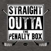 Ice Hockey Player Gift Straight Outta The Penalty Box Vector Backpack