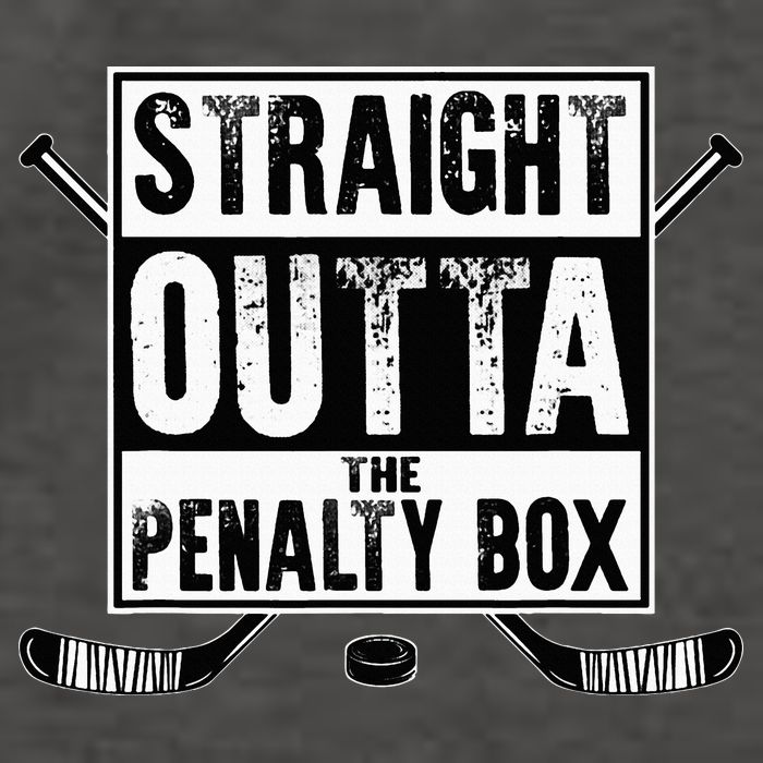 Ice Hockey Player Gift Straight Outta The Penalty Box Vector Backpack
