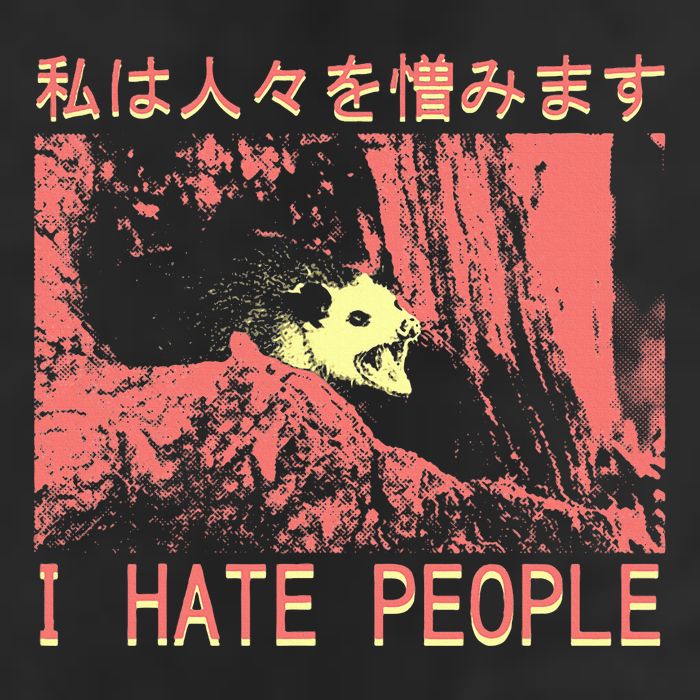I Hate People Opossum I Hate People Opossum Japanese Cool Comfort Performance Bucket Hat