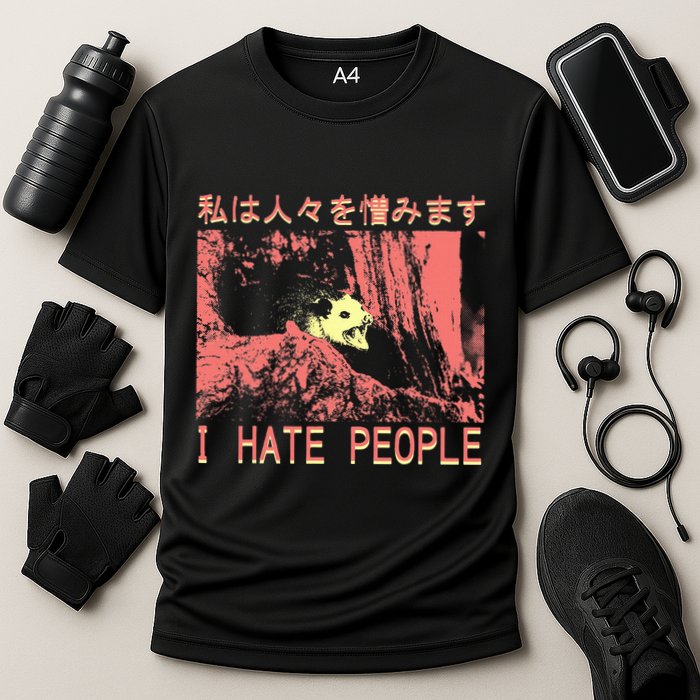 I Hate People Opossum I Hate People Opossum Japanese Cooling Performance Crew T-Shirt