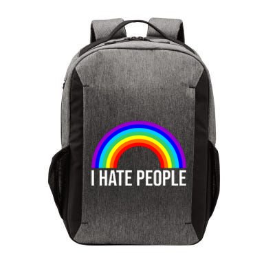 I Hate People Rainbow Funny Humor Anti Social Vector Backpack