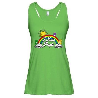 I Hate People Ladies Essential Flowy Tank