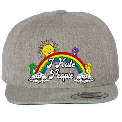 I Hate People Wool Snapback Cap