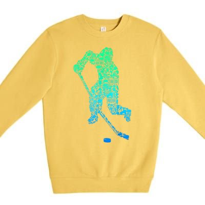 Ice Hockey Player Gifts Premium Crewneck Sweatshirt