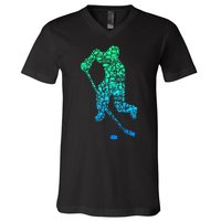 Ice Hockey Player Gifts V-Neck T-Shirt