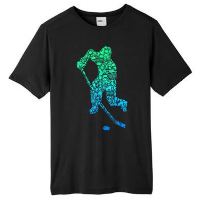 Ice Hockey Player Gifts Tall Fusion ChromaSoft Performance T-Shirt