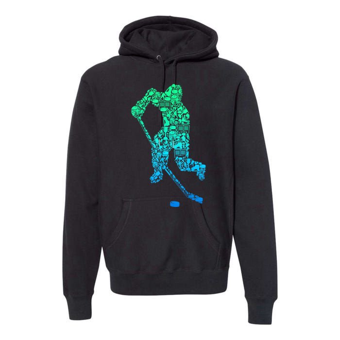 Ice Hockey Player Gifts Premium Hoodie