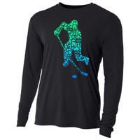 Ice Hockey Player Gifts Cooling Performance Long Sleeve Crew