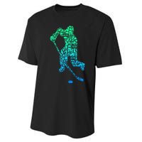 Ice Hockey Player Gifts Performance Sprint T-Shirt