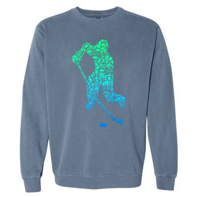 Ice Hockey Player Gifts Garment-Dyed Sweatshirt