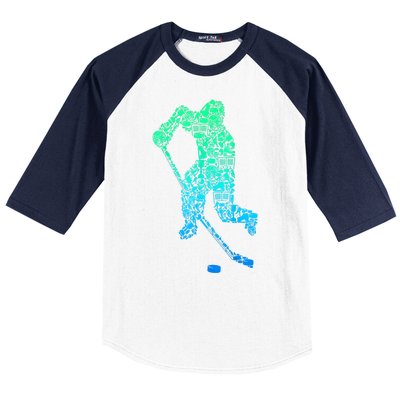 Ice Hockey Player Gifts Baseball Sleeve Shirt