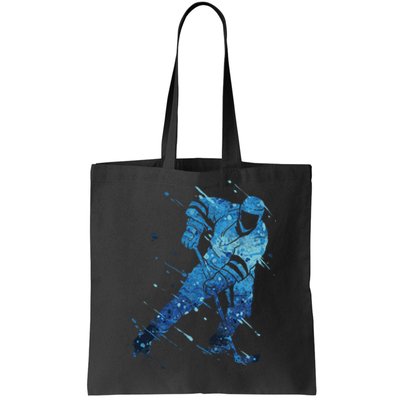 Ice Hockey Player Tote Bag