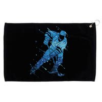 Ice Hockey Player Grommeted Golf Towel