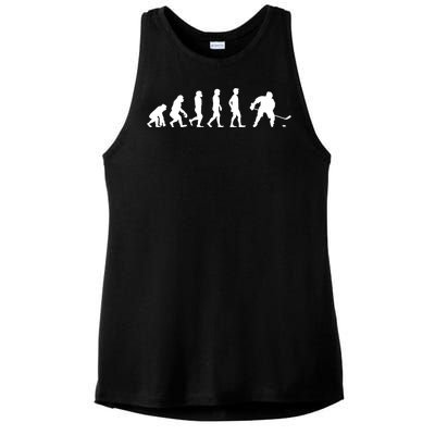 Ice Hockey Player Evolution Hockey Gift Cute Gift Ladies PosiCharge Tri-Blend Wicking Tank