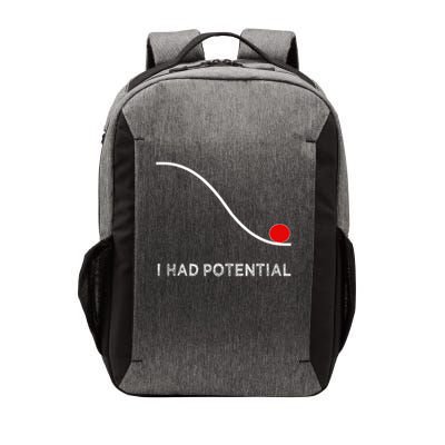 I Had Potential Funny Physics Science Teacher Vector Backpack